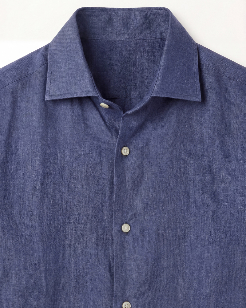 Capri Linnenhemd in Marineblauw – Lichtgewicht en Ademend