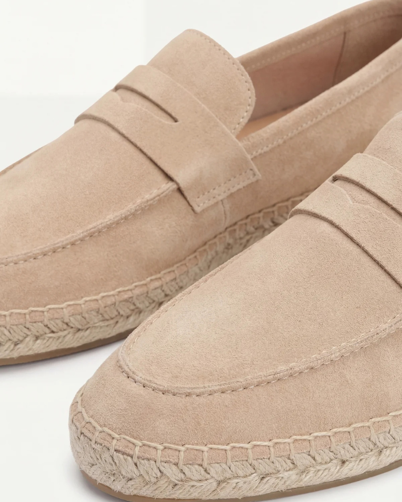 Ocean suède mule in beige - moeiteloze stijl