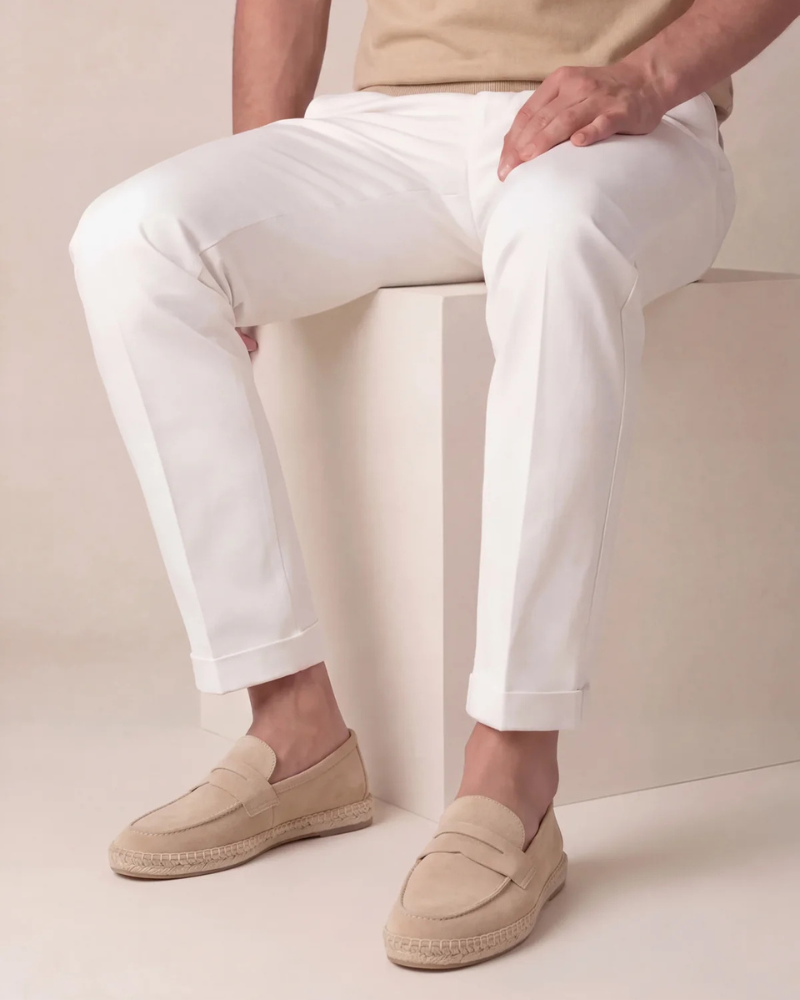 Ocean suède mule in beige - moeiteloze stijl