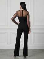 Oksana | Elegante jumpsuit met getailleerd bovenstuk en wijde pijpen
