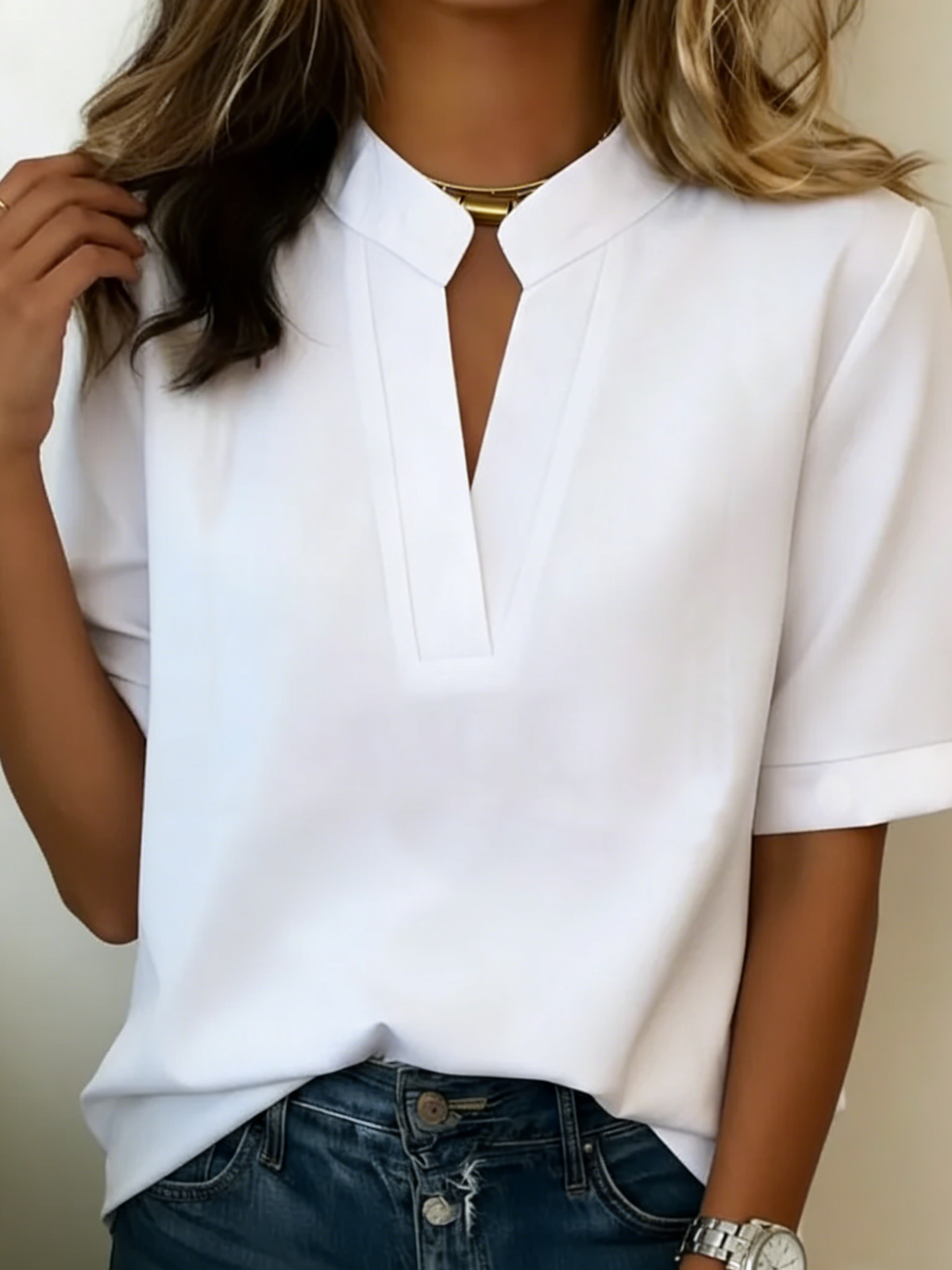 Carla | Stijlvolle blouse met V-hals