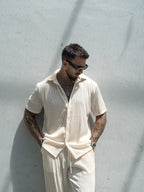 Hemd-Sets im Casual-Look mit lockerem Schnitt