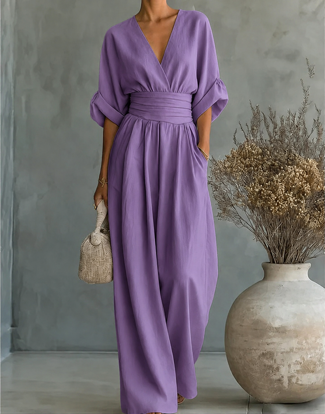 Karin | Stijlvolle jumpsuit met wijde pijpen – tijdloos elegant