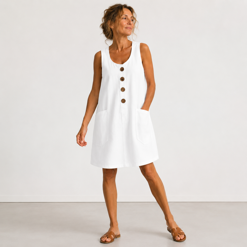 Maud | Kleid aus Baumwolle und Leinen