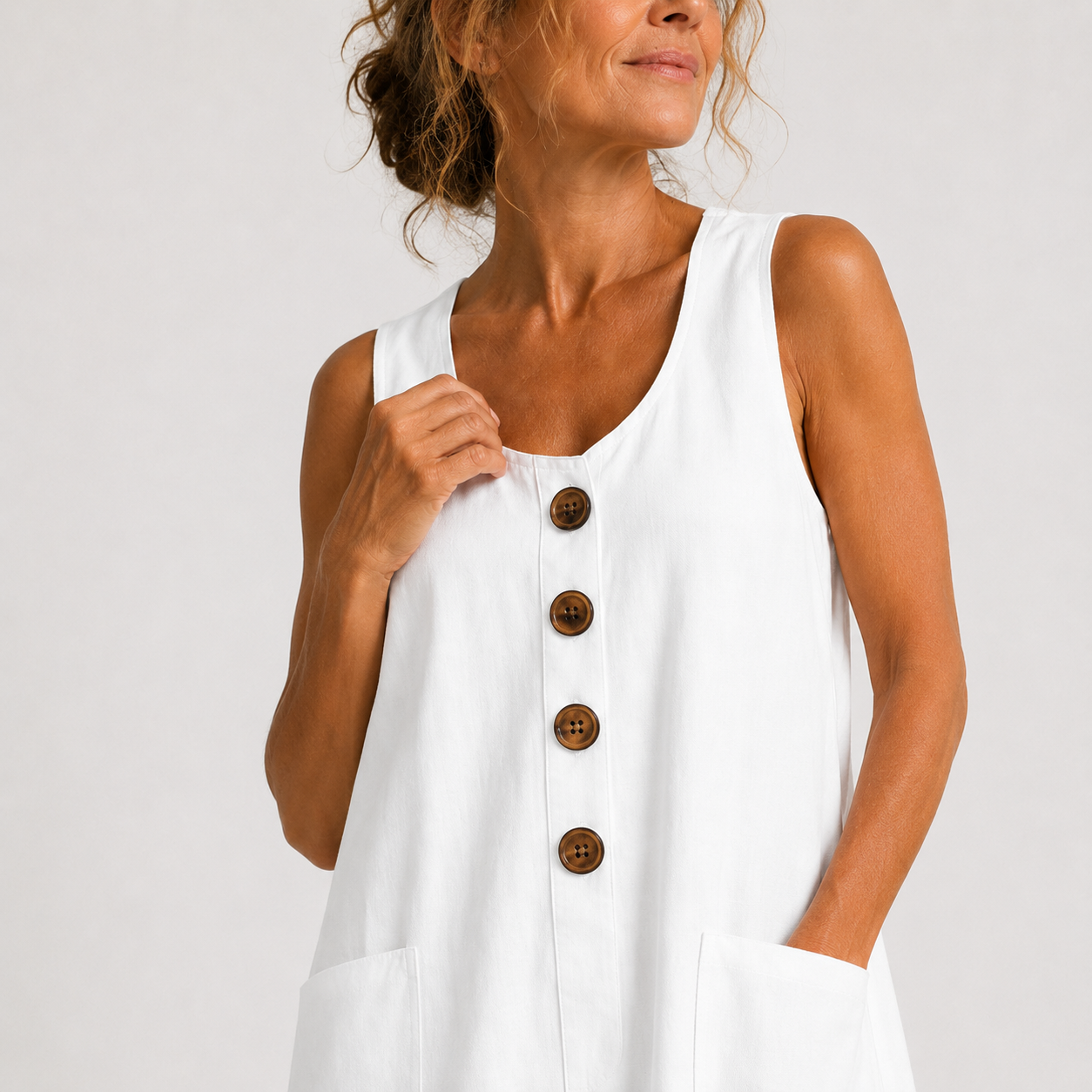 Maud | Kleid aus Baumwolle und Leinen