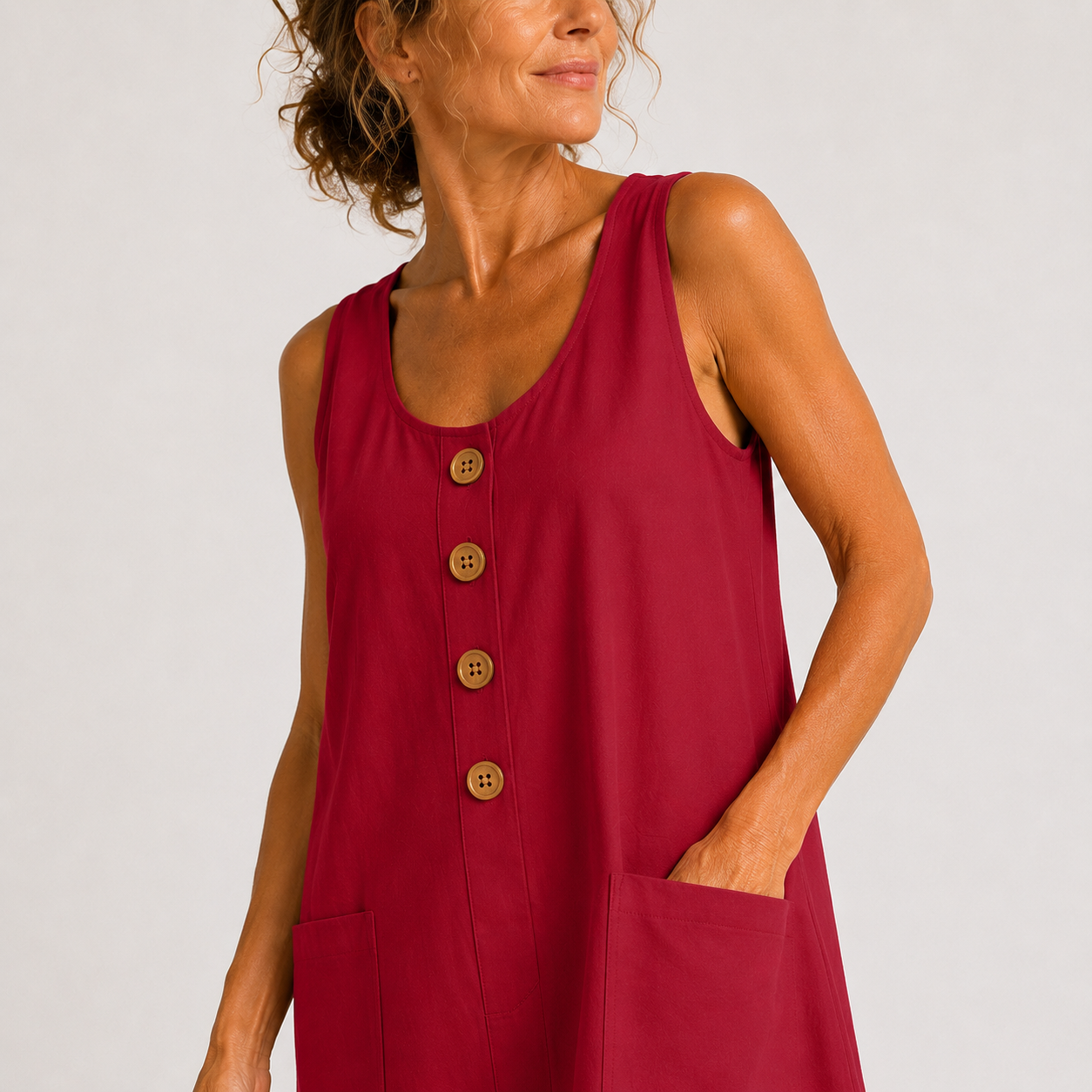 Maud | Kleid aus Baumwolle und Leinen