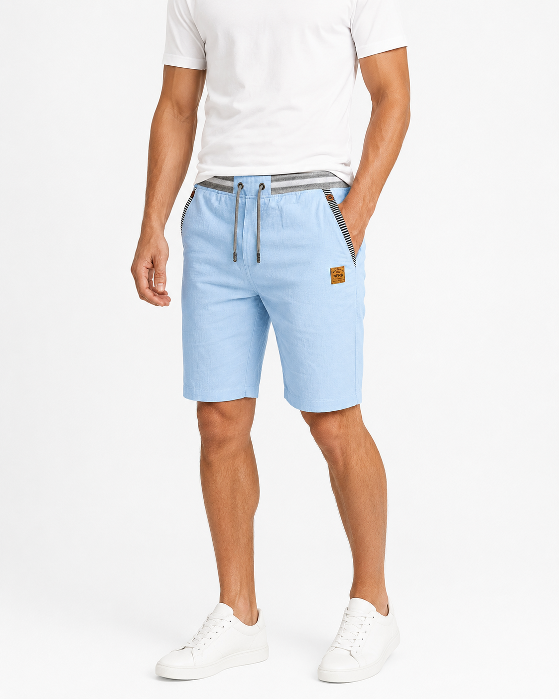 Leichte Sommer-Shorts mit Kordelzug