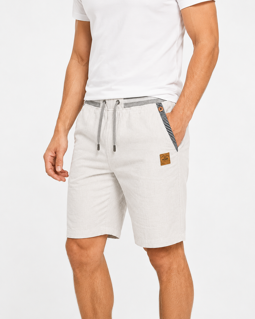 Leichte Sommer-Shorts mit Kordelzug