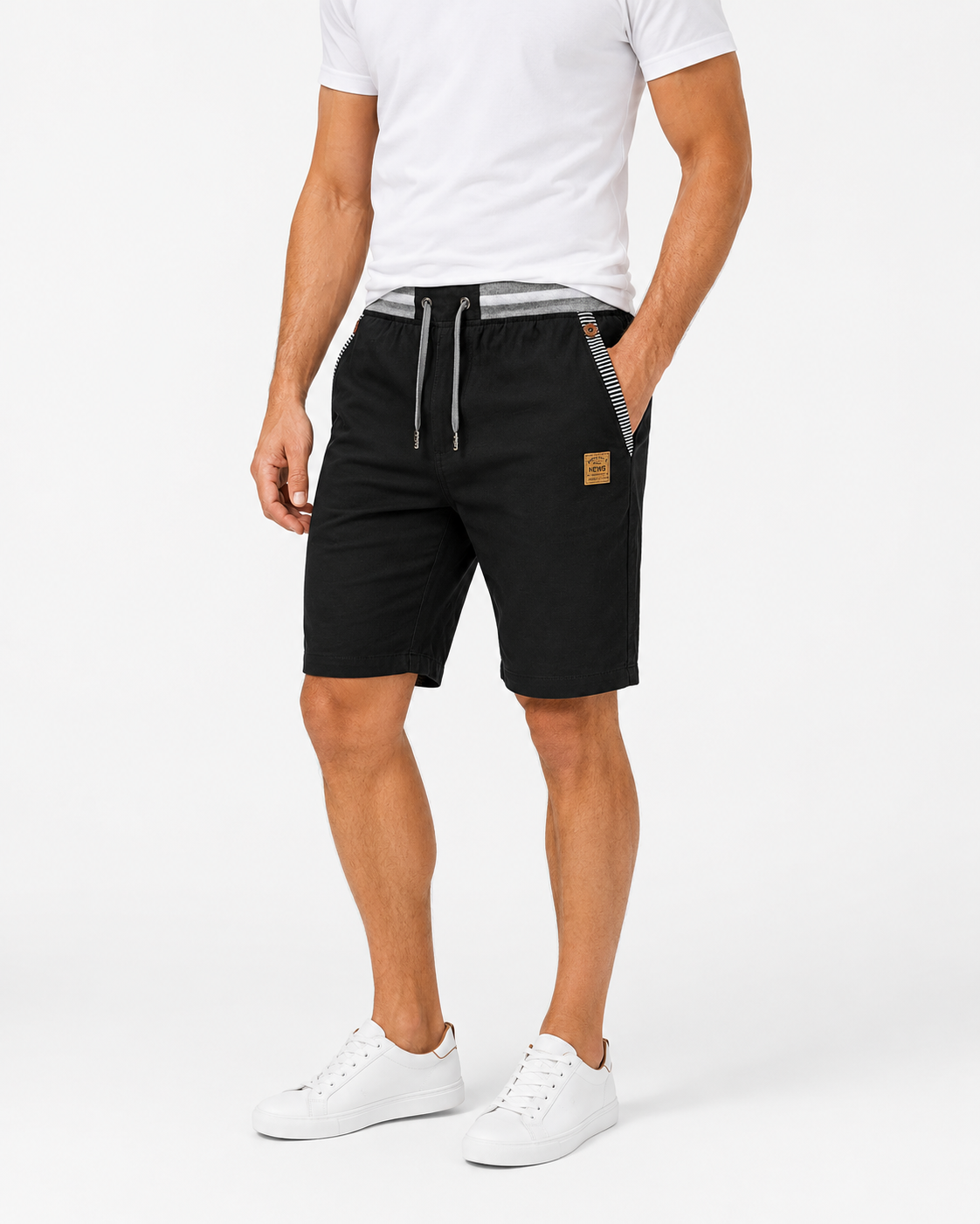 Leichte Sommer-Shorts mit Kordelzug