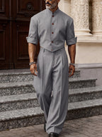 Schickes Nadelstreifen-Koordinations-Set für einen mühelosen Smart-Casual-Look