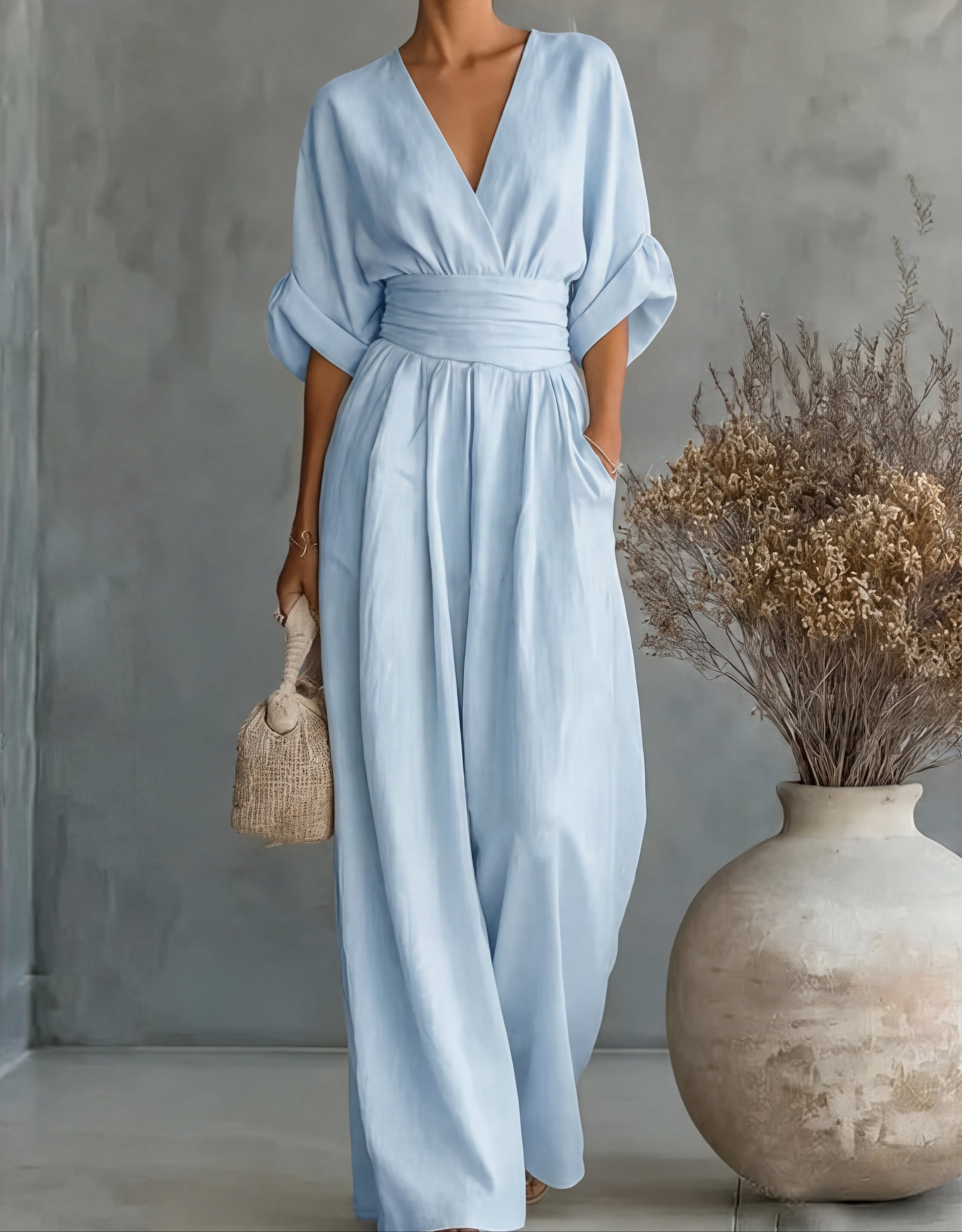Karin | Stijlvolle jumpsuit met wijde pijpen – tijdloos elegant