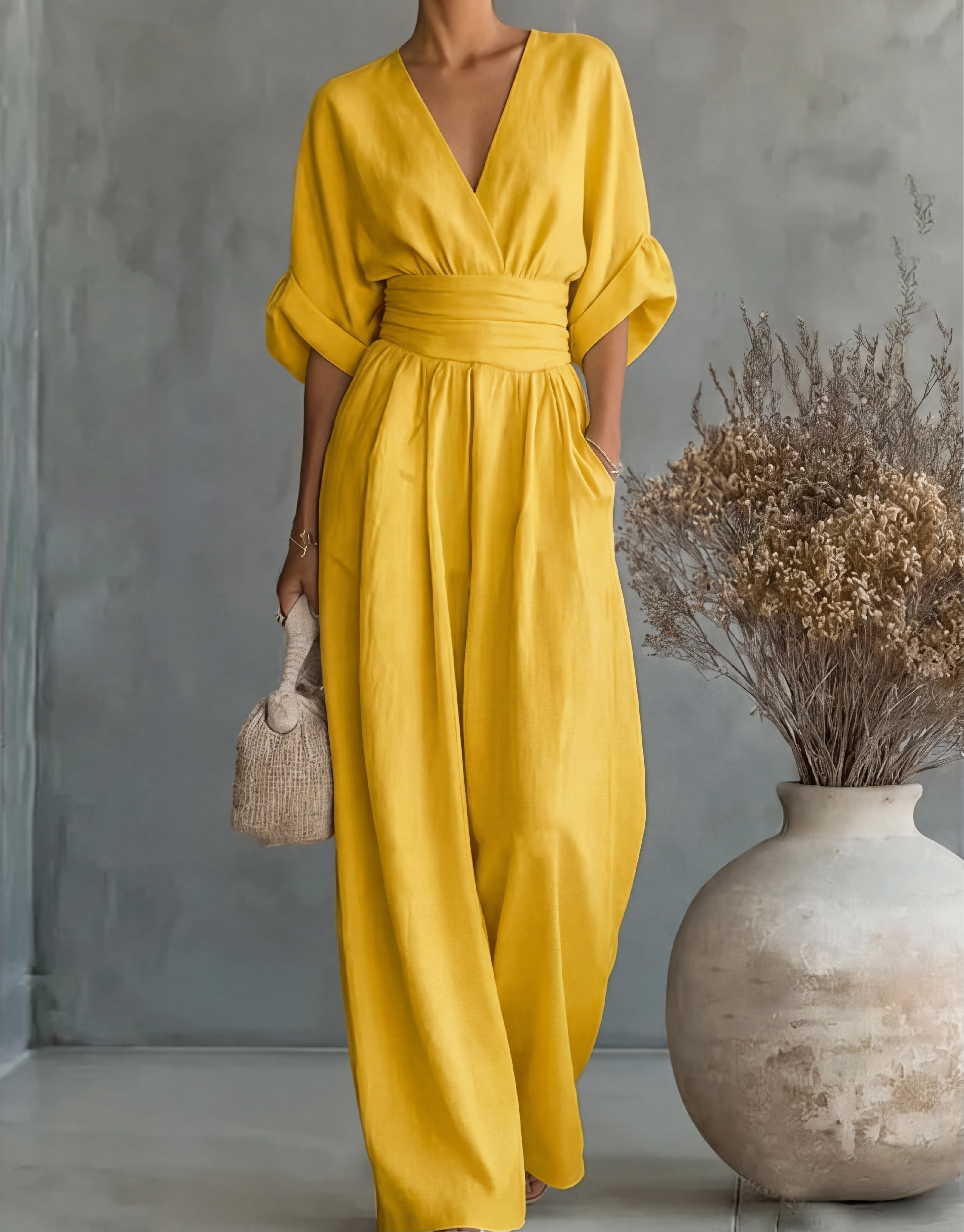 Karin | Stijlvolle jumpsuit met wijde pijpen – tijdloos elegant