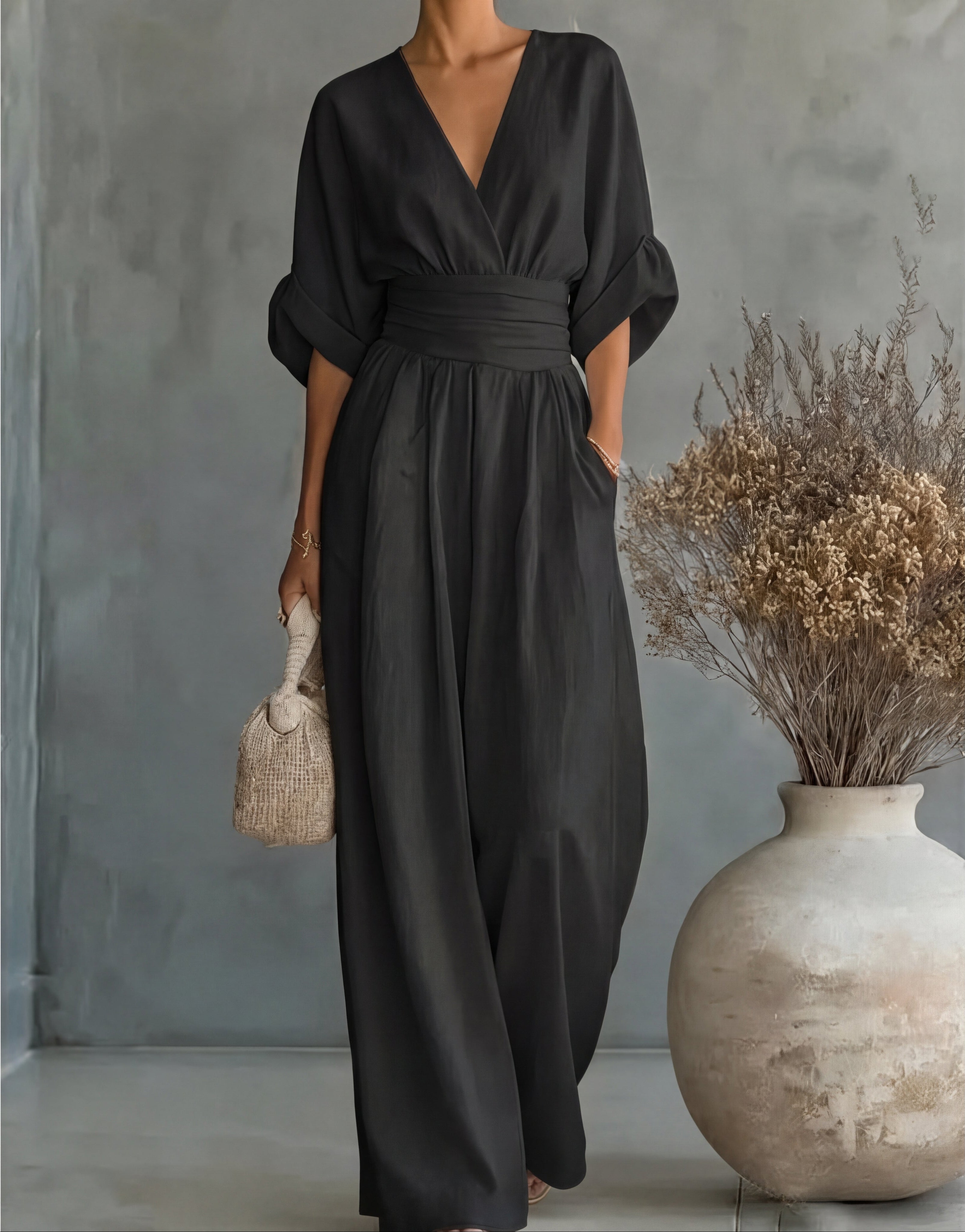 Karin | Stijlvolle jumpsuit met wijde pijpen – tijdloos elegant