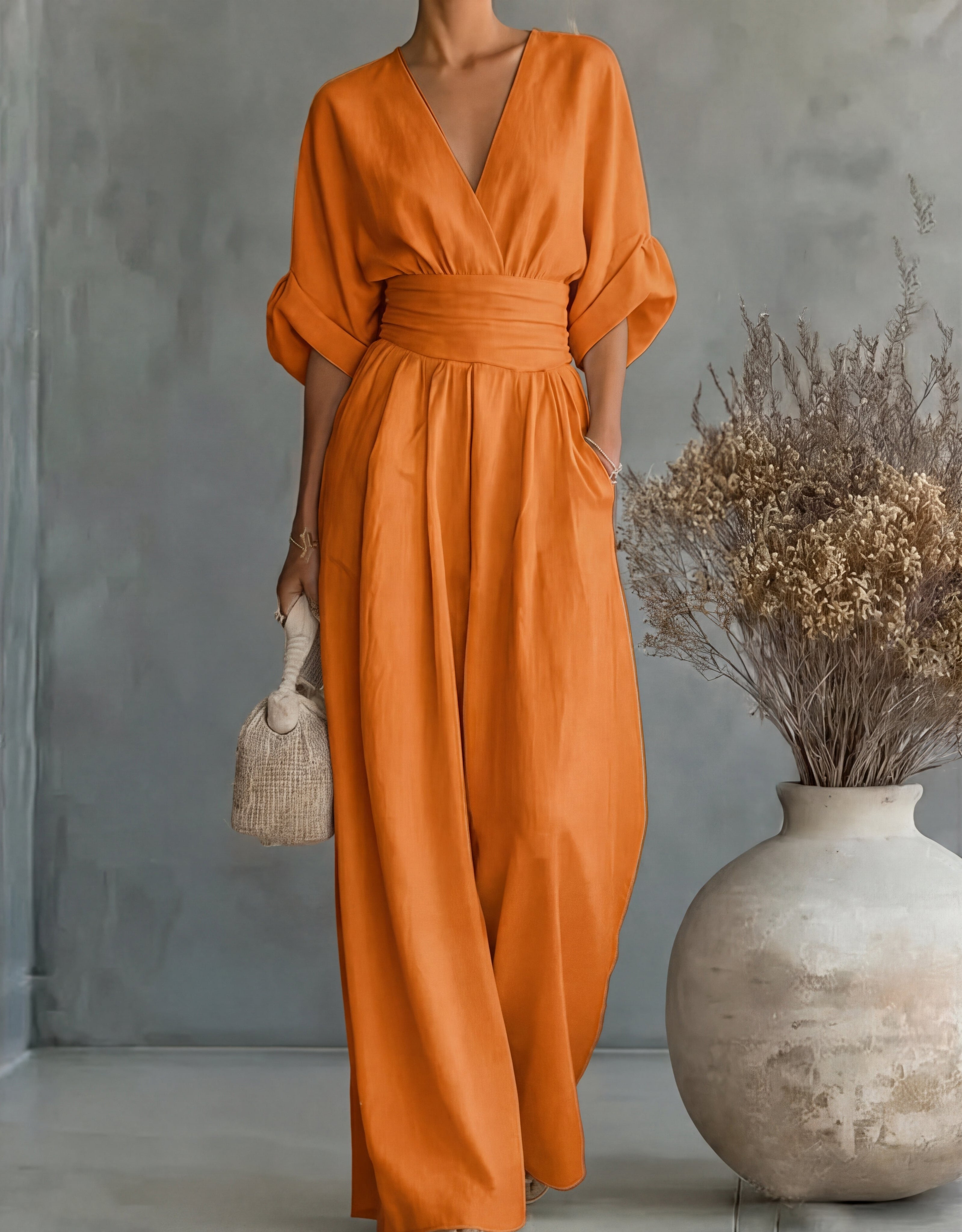 Karin | Stijlvolle jumpsuit met wijde pijpen – tijdloos elegant