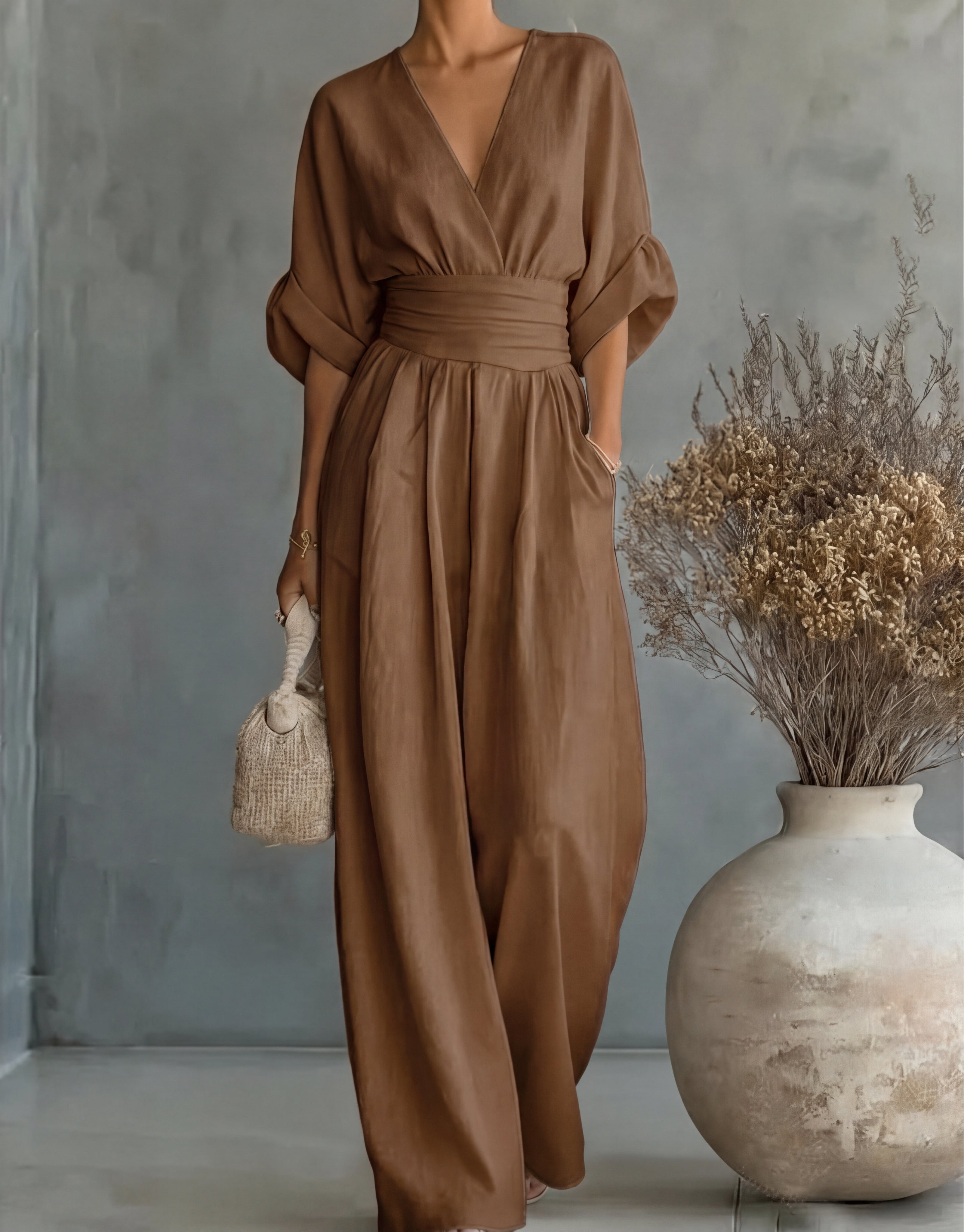 Karin | Stijlvolle jumpsuit met wijde pijpen – tijdloos elegant