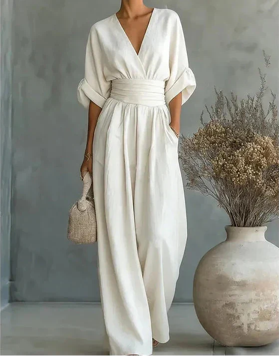 Karin | Stijlvolle jumpsuit met wijde pijpen – tijdloos elegant