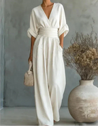 Karin | Stijlvolle jumpsuit met wijde pijpen – tijdloos elegant