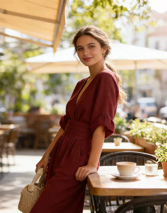 Karin | Stijlvolle jumpsuit met wijde pijpen – tijdloos elegant