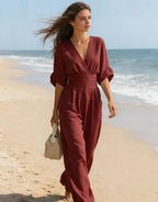 Karin | Stijlvolle jumpsuit met wijde pijpen – tijdloos elegant